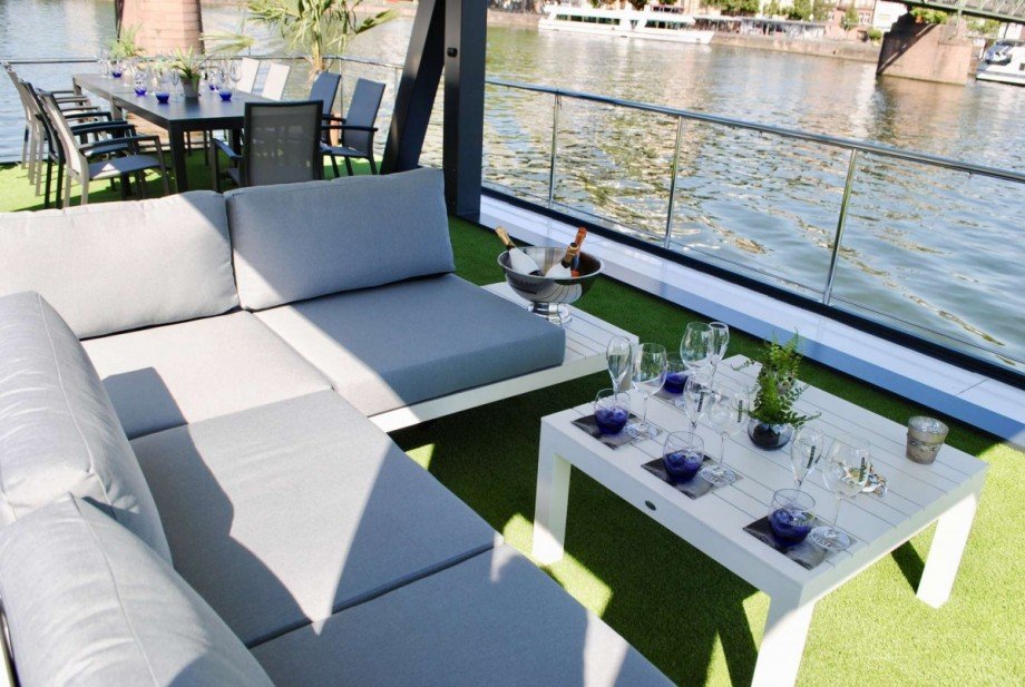 gem�tlicher Terrassenbereich Wohnung Maintal