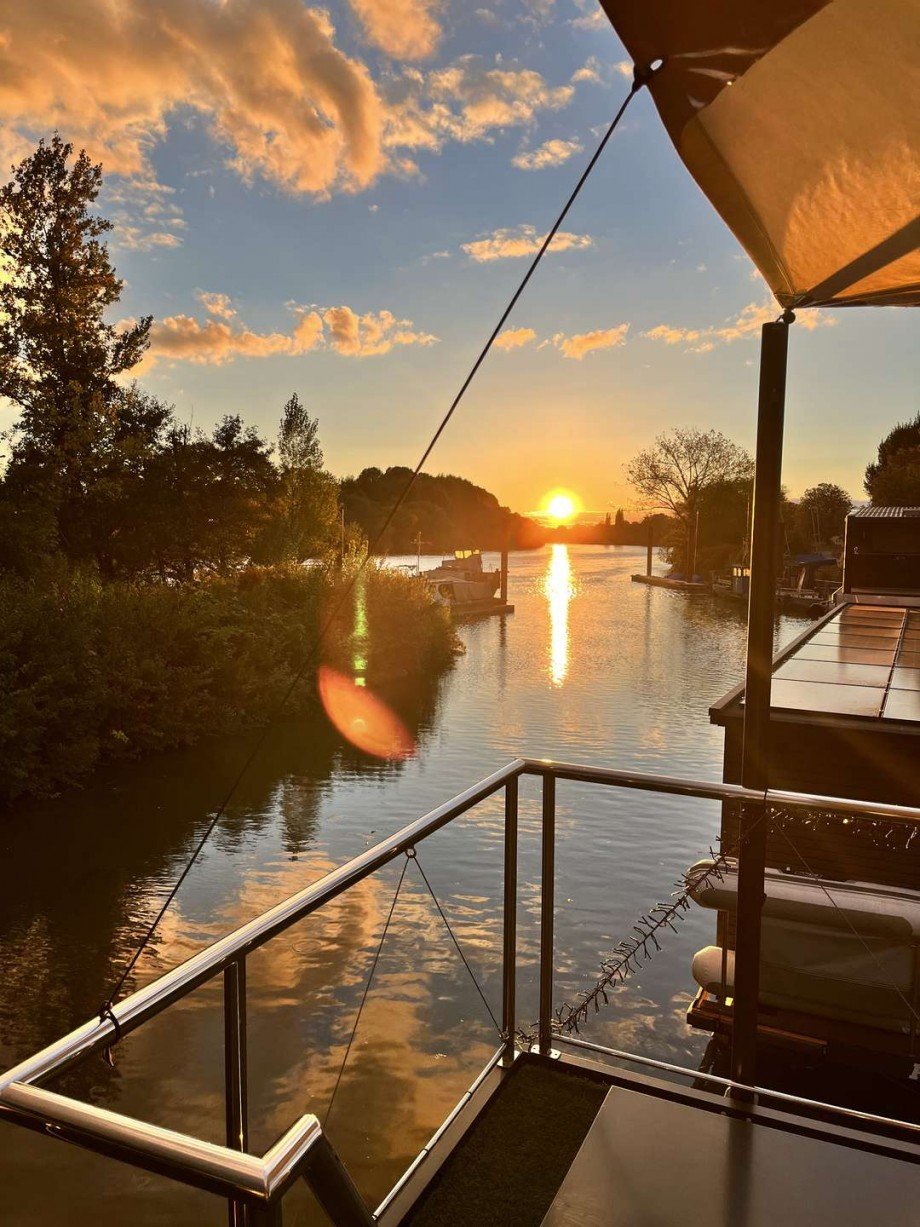 Blick Richtung Sonnenuntergang Wohnung Maintal