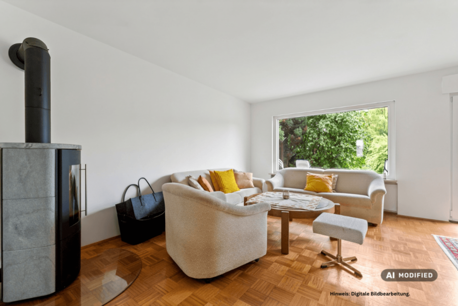 Hinweis Momittels KI digital aus dem Bild entfernt. Haus Erlensee