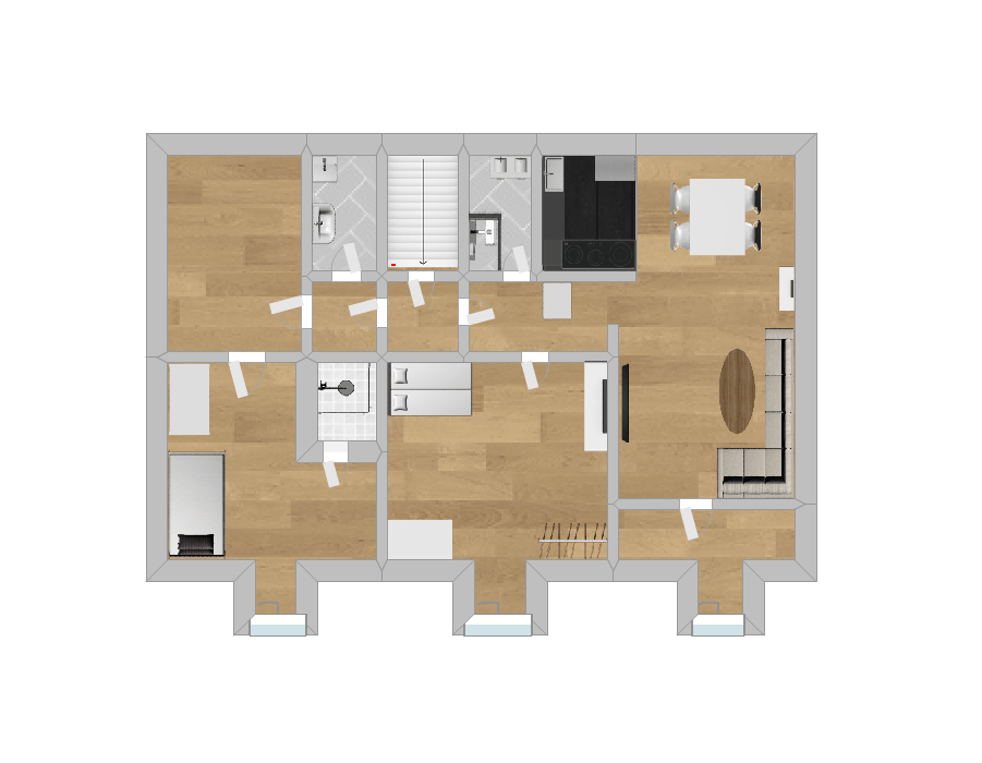 7020_Grundriss-dg Mehrfamilienhaus M�hlheim am Main