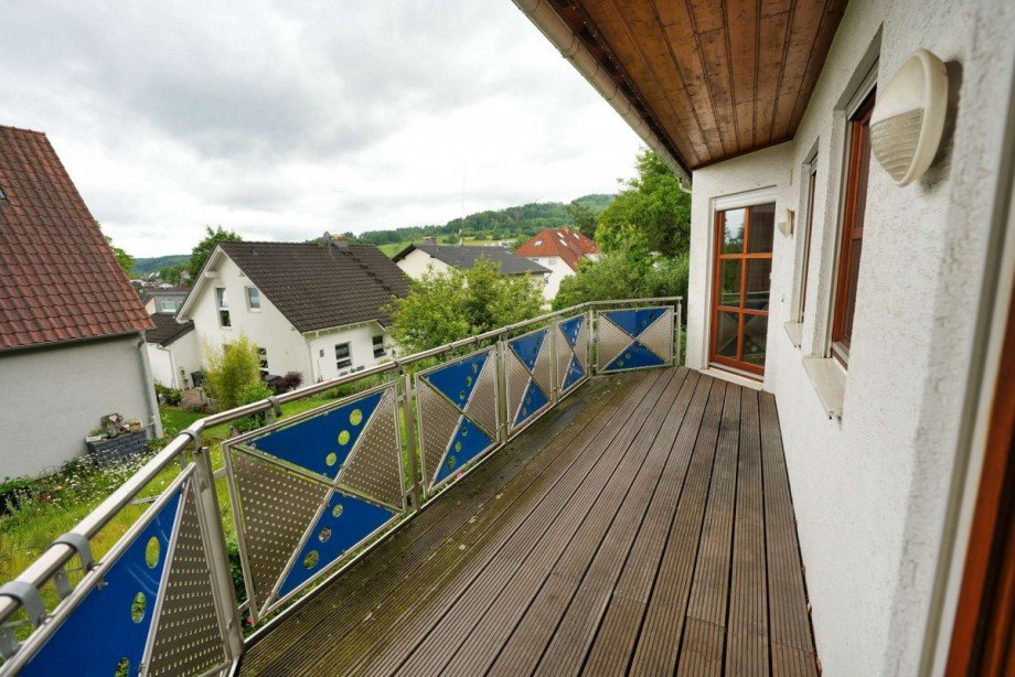 Balkon im EG Maisonettewohnung W�chtersbach