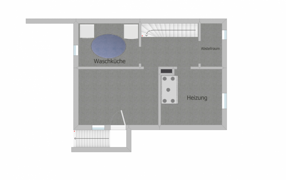 Grundriss KG (nicht ma�stabsgetreu) Haus Erlensee