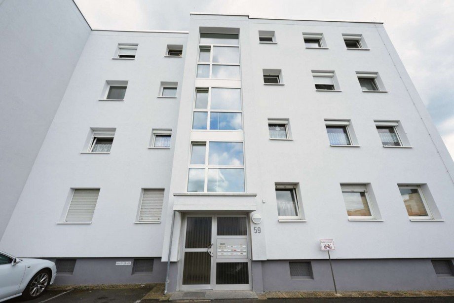 Au�enansicht vom Hof Etagenwohnung Erlensee